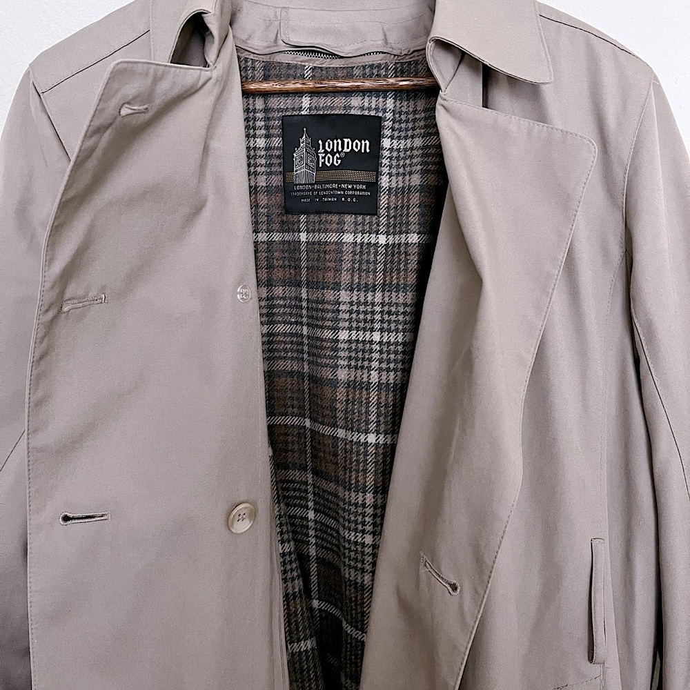 LONDON FOG Trench Coat Women Vintage (Size 16)